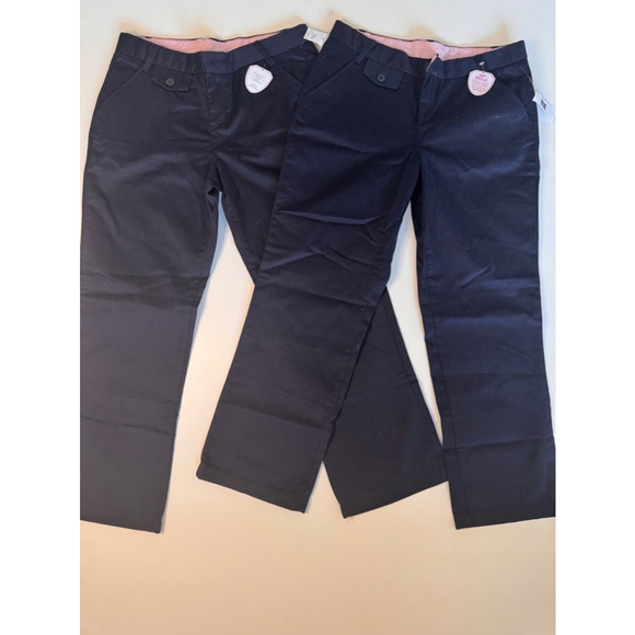 2 Girls GapKids Blue Uniform Pants 14Large - Picture 1 of 8